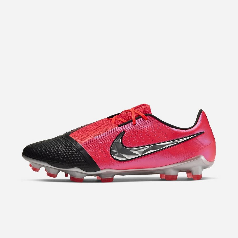 Crampon De Foot Nike Phantom Venom Elite FG Rouge 9763-510 Laser Crimson/Black/Metallic Silver Femme | FAI-50103337